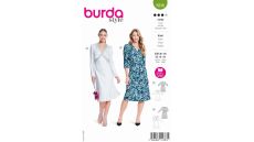 Strih Burda 5838 - Šaty s prekrížením, koktailové šaty