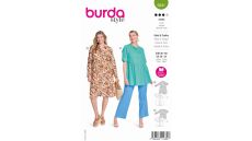 Strih Burda 5841 - Košeľové šaty, tunika