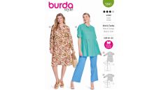 Strih Burda 5841 - Košeľové šaty, tunika