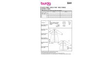 Strih Burda 5841 - Košeľové šaty, tunika