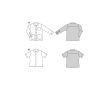 Strih Burda 5842 - Pánska košeľa, pánska vrchná košeľa, ľanová košeľa