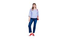 Strih Burda 5843 - Blúzka, tričko so zaväzovaním