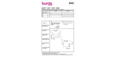 Strih Burda 5843 - Blúzka, tričko so zaväzovaním
