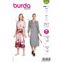 Strih Burda 5844 - Zavinovacie šaty