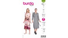 Strih Burda 5844 - Zavinovacie šaty