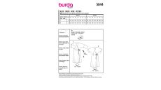 Strih Burda 5844 - Zavinovacie šaty