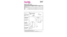 Strih Burda 5847 - Blúzka, košeľa