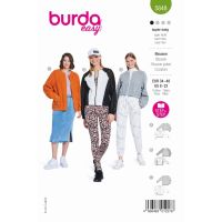 Strih Burda 5848 - Mikina, bomber, fleecová bunda