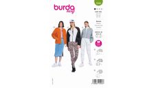 Strih Burda 5848 - Mikina, bomber, fleecová bunda