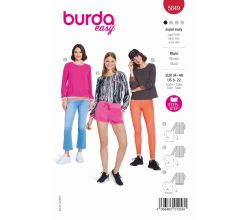 Strih Burda 5849 - Blúzka