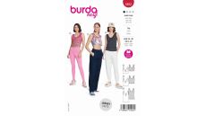 Strih Burda 5852 - Tielko, top, krátky top