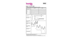 Strih Burda 5852 - Tielko, top, krátky top