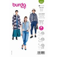 Strih Burda 5855 - Rovný kabát, plyšová bunda