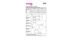 Strih Burda 5858 - Sveter so širokým rolákovým golierom, rolák