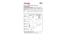 Strih Burda 5859 - Rolákové šaty, rolák, sveter
