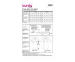 Strih Burda 5861 - Puzdrové šaty, šaty s detailom mašle