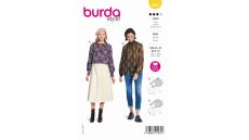 Strih Burda 5862 - Voľná blúzka s golierom
