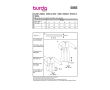 Strih Burda 5865 - Blúzkové šaty, tunika