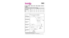 Strih Burda 5865 - Blúzkové šaty, tunika
