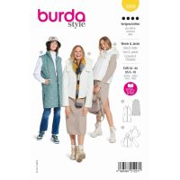 Strih Burda 5869 - Vesta, bunda s kapucňou