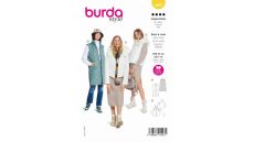 Strih Burda 5869 - Vesta, bunda s kapucňou