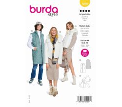 Strih Burda 5869 - Vesta, bunda s kapucňou