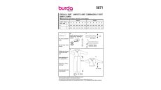 Strih Burda 5871 - Zavinovací overal, mikina s kapucňou