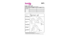 Strih Burda 5873 - Blúzka s viazačkou
