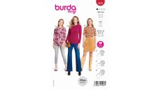 Strih Burda 5876 - Tričko s dlhým rukávom