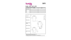 Strih Burda 5876 - Tričko s dlhým rukávom