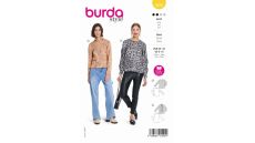 Strih Burda 5878 - Blúzka, rolák