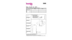Strih Burda 5880 - Sveter s rolákom, svetrové šaty