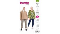 Strih Burda 5881 - Mikina so stojačikom, bunda s kapucňou