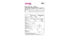 Strih Burda 5881 - Mikina so stojačikom, bunda s kapucňou