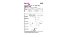 Strih Burda 5883 - Zavinovací kabát, kardigan