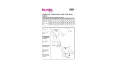 Strih Burda 5884 - Blúzkové šaty, blúzka