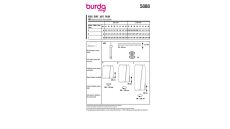 Strih Burda 5888 - Zavinovacie sukne s gumou v páse