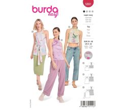 Strih Burda 5891 - Top za krk