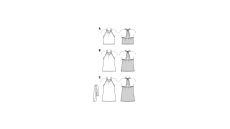 Strih Burda 5891 - Top za krk