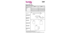 Strih Burda 5891 - Top za krk
