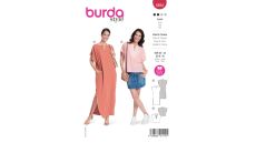 Strih Burda 5894 - Voľné šaty, kaftan, tunika