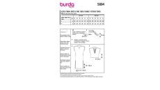 Strih Burda 5894 - Voľné šaty, kaftan, tunika