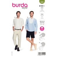 Strih Burda 5895 - Pánska košeľa, polokošeľa