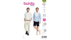 Strih Burda 5895 - Pánska košeľa, polokošeľa