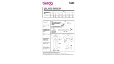 Strih Burda 5896 - Overal