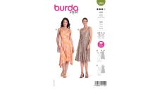 Strih Burda 5899 - Zavinovacie šaty na ramienka