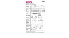 Strih Burda 5899 - Zavinovacie šaty na ramienka
