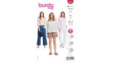 Strih Burda 5904 - Blúzka so spadnutými ramenami