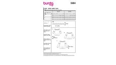 Strih Burda 5904 - Blúzka so spadnutými ramenami
