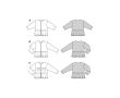 Strih Burda 5906 - Otvorené sako peplum